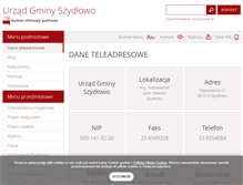 Tablet Screenshot of bip.szydlowo-maz.pl